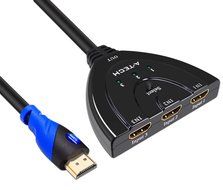 A-tech Sl2103pt1m Is a 2 Port HDMI Switch2&times;1 with 3ft HDMI Pigtail Cable in ABS Black.with This HDMI Switcher... N10