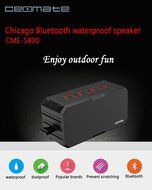 Ceomate Wireless Power bank Waterproof IP65 Shockproof Outdoor Bluetooth Speaker