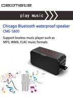 Ceomate Wireless Power bank Waterproof IP65 Shockproof Outdoor Bluetooth Speaker N7