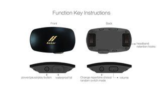 Waterproof Portable MP3 Music Player for Outdoor Sport Swimming Surfing - Black N3