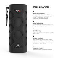 RIF6 Bluetooth CSR 4.0 Speaker, Portable, Wireless, Rechargeable with 10W Power and 30 Hour Battery, Built-in... N12