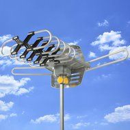 Best Choice Products HDTV Rotor Remote Outdoor Amplified Antenna 360&deg; UHF/VHF/FM HD TV 150 Miles N2