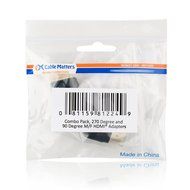 Cable Matters Combo, 270 Degree and 90 Degree HDMI Male to Female Adapter N3