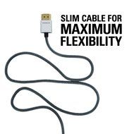 Sanus Super Slim 4' HDMI cable - 4 Feet - 18 Gbps High-Speed Supports Full 1080P, 4K, UltraHD, 3D, Ethernet, and... N2