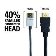 Sanus Super Slim 4' HDMI cable - 4 Feet - 18 Gbps High-Speed Supports Full 1080P, 4K, UltraHD, 3D, Ethernet, and... N7