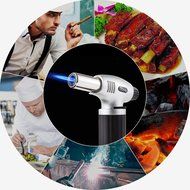 SMAGREHO Professional Kitchen Butane Culinary Torch for Creme Brulee and Food , refillable (butane gas not included) N5