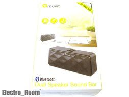 Muvit Bluetooth dual sound bar speakerphone - black