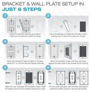 Mediabridge HDMI Wall Plate (2 Port) - [Latest Version - Supports 4K, 3D, ARC] &ndash; Includes FREE Low Voltage Metal... N6