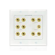 Mediabridge HDMI Wall Plate (2 Port) - [Latest Version - Supports 4K, 3D, ARC] &ndash; Includes FREE Low Voltage Metal... N7