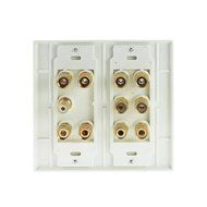 Mediabridge HDMI Wall Plate (2 Port) - [Latest Version - Supports 4K, 3D, ARC] &ndash; Includes FREE Low Voltage Metal... N8