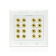 Mediabridge HDMI Wall Plate (2 Port) - [Latest Version - Supports 4K, 3D, ARC] &ndash; Includes FREE Low Voltage Metal... N19