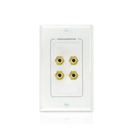 Mediabridge HDMI Wall Plate (2 Port) - [Latest Version - Supports 4K, 3D, ARC] &ndash; Includes FREE Low Voltage Metal... N24