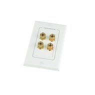 Mediabridge HDMI Wall Plate (2 Port) - [Latest Version - Supports 4K, 3D, ARC] &ndash; Includes FREE Low Voltage Metal... N26
