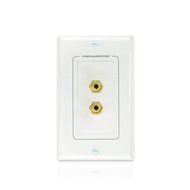Mediabridge HDMI Wall Plate (2 Port) - [Latest Version - Supports 4K, 3D, ARC] &ndash; Includes FREE Low Voltage Metal... N29