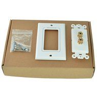 Mediabridge HDMI Wall Plate (2 Port) - [Latest Version - Supports 4K, 3D, ARC] &ndash; Includes FREE Low Voltage Metal... N32