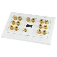 Mediabridge HDMI Wall Plate (2 Port) - [Latest Version - Supports 4K, 3D, ARC] &ndash; Includes FREE Low Voltage Metal... N35