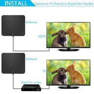 Holisouse HD Antenna 50 Miles Range Digtial Amplified TV Antenna with Amplifier Signal Booster, HDTV Indoor Antenna... N2