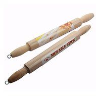 Lasten Wooden Rolling Pin, Dough Roller, Rolling Pin for Consistent Dough &amp; More, Professional Non-Stick Rolling... N6
