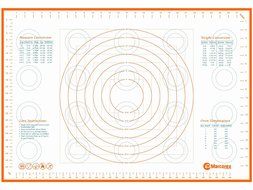 Extra Large Silicone Pastry Mat with Measurements and Conversion Charts, 29.6&quot; x 20.5&quot; Non-Stick Non-Slip, XL... N2