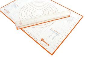 Extra Large Silicone Pastry Mat with Measurements and Conversion Charts, 29.6&quot; x 20.5&quot; Non-Stick Non-Slip, XL... N7