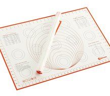 Extra Large Silicone Pastry Mat with Measurements and Conversion Charts, 29.6&quot; x 20.5&quot; Non-Stick Non-Slip, XL... N14