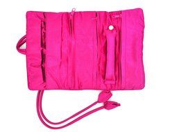 iSuperb&reg; Travel Jewelry Roll Polka Dot with Silk Embroidery Brocade Elegant and Bold Travel Jewelry Case (Polka... N2