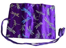 iSuperb&reg; Travel Jewelry Roll Polka Dot with Silk Embroidery Brocade Elegant and Bold Travel Jewelry Case (Polka... N9