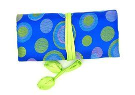 iSuperb&reg; Travel Jewelry Roll Polka Dot with Silk Embroidery Brocade Elegant and Bold Travel Jewelry Case (Polka... N13