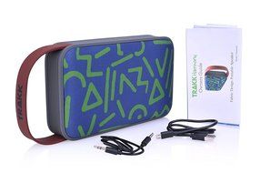 TRAKK Harmony New Model 20W 360 Degree Sound Durable Art Fabric Portable Bluetooth Speaker with Power Bank Immersive... N7