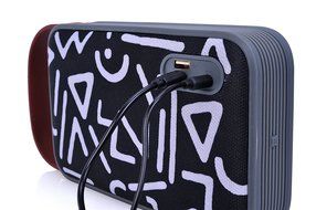 TRAKK Harmony New Model 20W 360 Degree Sound Durable Art Fabric Portable Bluetooth Speaker with Power Bank Immersive... N18