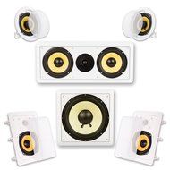 Acoustic Audio HD515 5.1 Home Theater Speaker System (White)