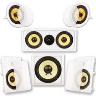 Acoustic Audio HD515 5.1 Home Theater Speaker System (White) N9