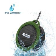 Wireless Bluetooth Stereo Speaker Handsfree Mic Suction Mini Shower Car