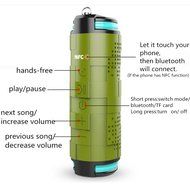 YIDA BS02 Portable Wireless Bluetooth Speaker Stereo Super Bass Waterproof IP6 Dustproof IP4X Shockproof IP3X... N3