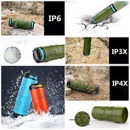 YIDA BS02 Portable Wireless Bluetooth Speaker Stereo Super Bass Waterproof IP6 Dustproof IP4X Shockproof IP3X... N4