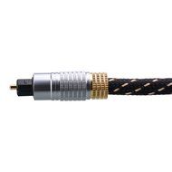Cable Matters Gold Plated Toslink Digital Optical Audio Cable with Metal Connectors and Braided Jacket 6 Feet N3
