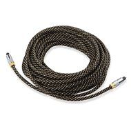 Cable Matters Gold Plated Toslink Digital Optical Audio Cable with Metal Connectors and Braided Jacket 6 Feet N9