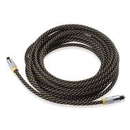 Cable Matters Gold Plated Toslink Digital Optical Audio Cable with Metal Connectors and Braided Jacket 6 Feet N14