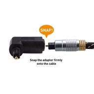 Cable Matters Gold Plated Toslink Digital Optical Audio Cable with Metal Connectors and Braided Jacket 6 Feet N22