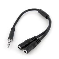 StarTech.com Headset adapter for headsets with separate headphone / microphone plugs - 3.5mm 4 position to 2x...