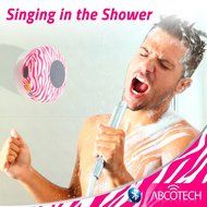 Abco Tech Water Resistant Wireless Bluetooth Shower Speaker with Suction Cup and Hands-Free Speakerphone, Aqua N8