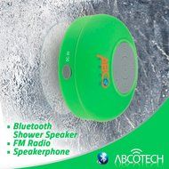 Abco Tech Water Resistant Wireless Bluetooth Shower Speaker with Suction Cup and Hands-Free Speakerphone, Aqua N16