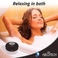 Abco Tech Water Resistant Wireless Bluetooth Shower Speaker with Suction Cup and Hands-Free Speakerphone, Aqua N26