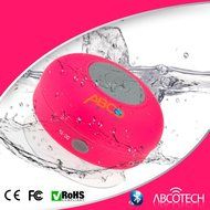 Abco Tech Water Resistant Wireless Bluetooth Shower Speaker with Suction Cup and Hands-Free Speakerphone, Aqua N43