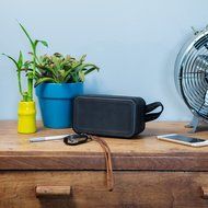 Skullcandy Barricade XL Bluetooth Wireless Portable Speaker, Gray/Hot Lime N12