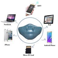 Tuohai Portable Devil Rays Smart Wireless Bluetooth Speaker with Dynamic LED Lights Support TF Card for iPhone... N4
