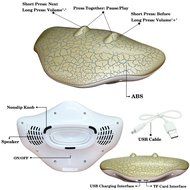 Tuohai Portable Devil Rays Smart Wireless Bluetooth Speaker with Dynamic LED Lights Support TF Card for iPhone... N10