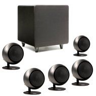 Orb Audio Mini 5.1 Home Theater Speaker System in Hand Polished Steel