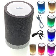 LarKoo Portable Wireless Bluetooth Speakers MP3 Players Audio withe color changing LED Night Light Atmosphere...