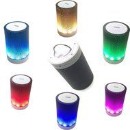 LarKoo Portable Wireless Bluetooth Speakers MP3 Players Audio withe color changing LED Night Light Atmosphere... N2